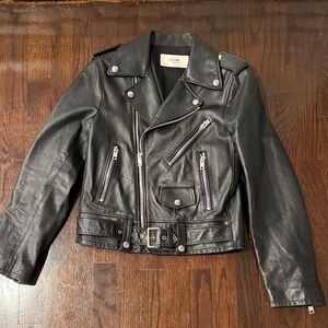 CELINE Leather Authentic Moto Jacket 36 NWT Nordstrom